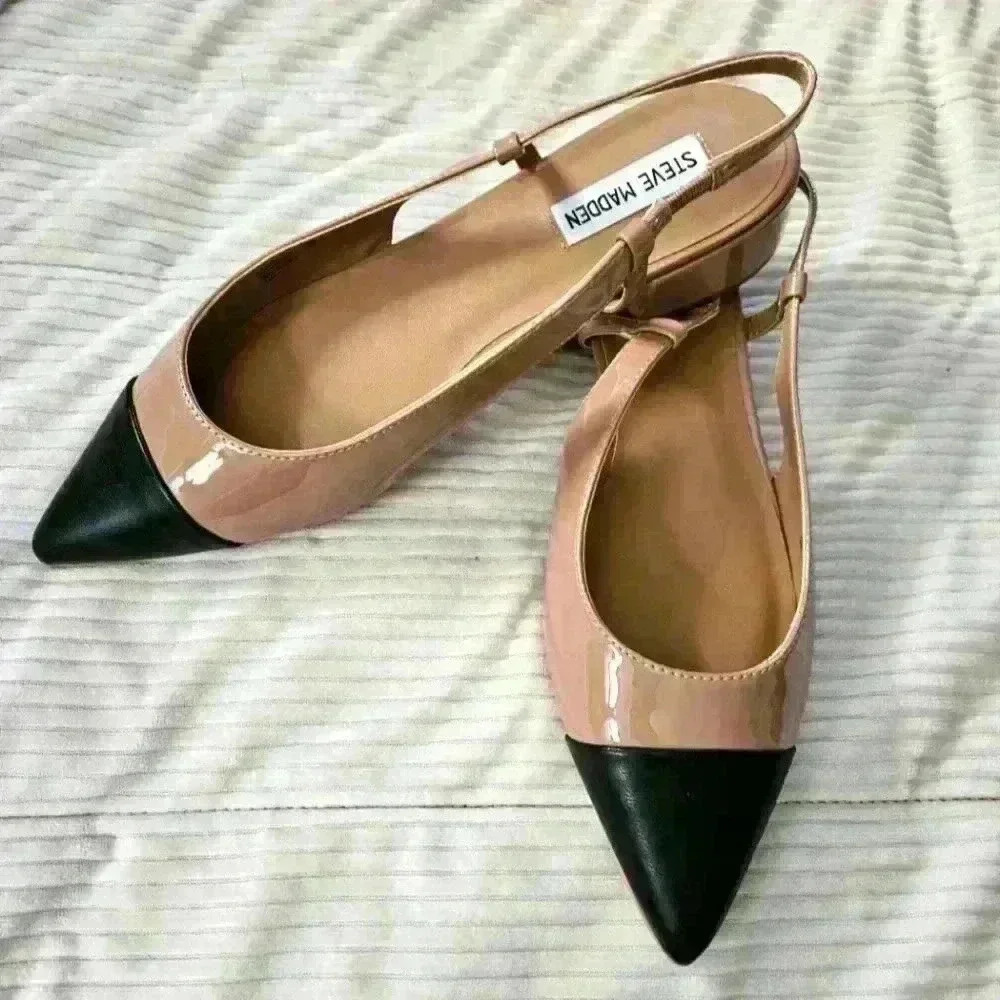 Steve Madden Women's Black/Tan sling back shoes. Size 10. NWOT